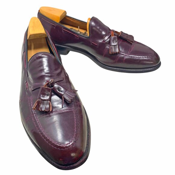 Allen Edmonds Grayson 8297‎ Burgundy Calfskin Tassel Loafers main image 8